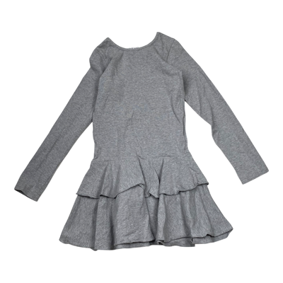 Gugguu frilla dress, grey | 128cm