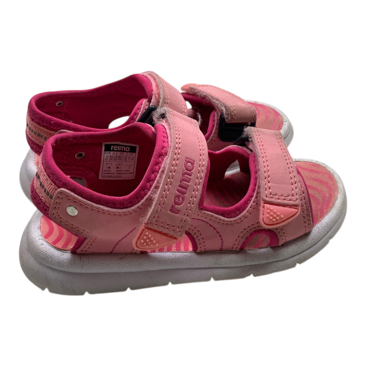Reima bungee sandals, pink | 27