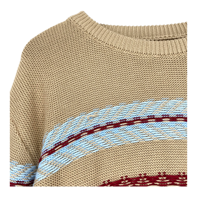 Makia houonds knit sweater, stripes | man M
