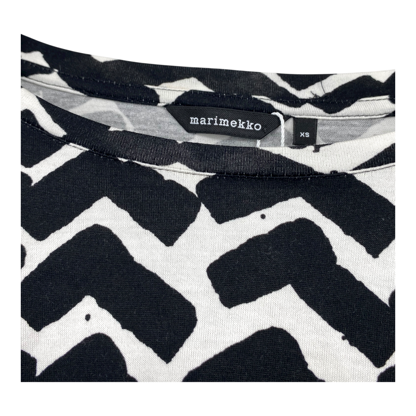 Marimekko lyhenne shirt, iso sahalaitaraita | woman XS
