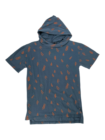 Kaiko hooded t-shirt, leaves | 158/164cm