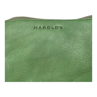 Harold's Bags leather chaza crossbag medium, olive