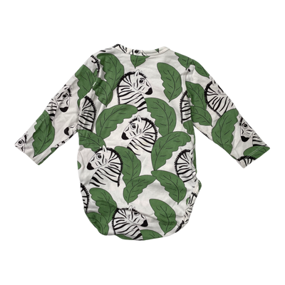 Mini Rodini body, zebra green | 68cm