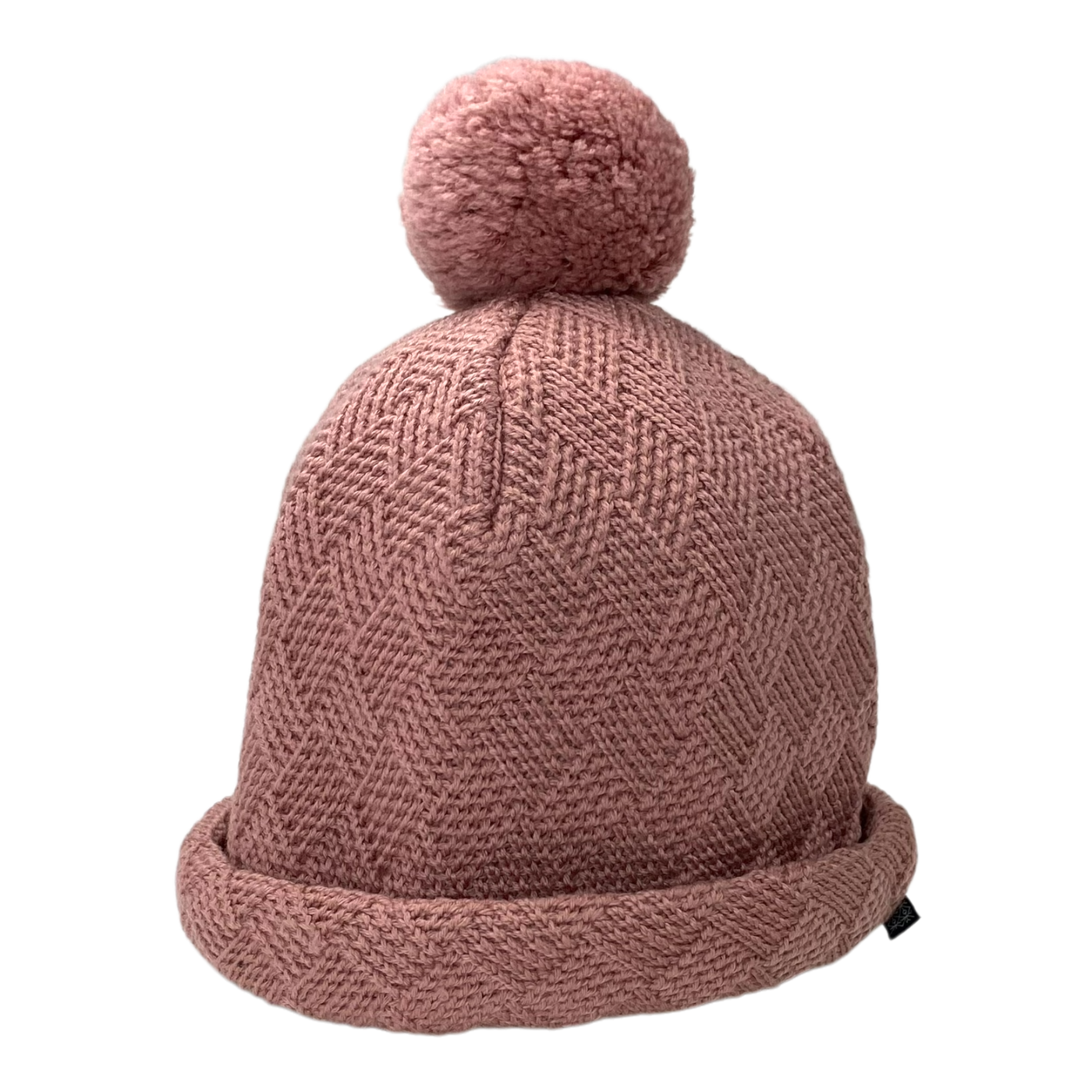 Kaiko grid merino beanie, old rose | 5-8y