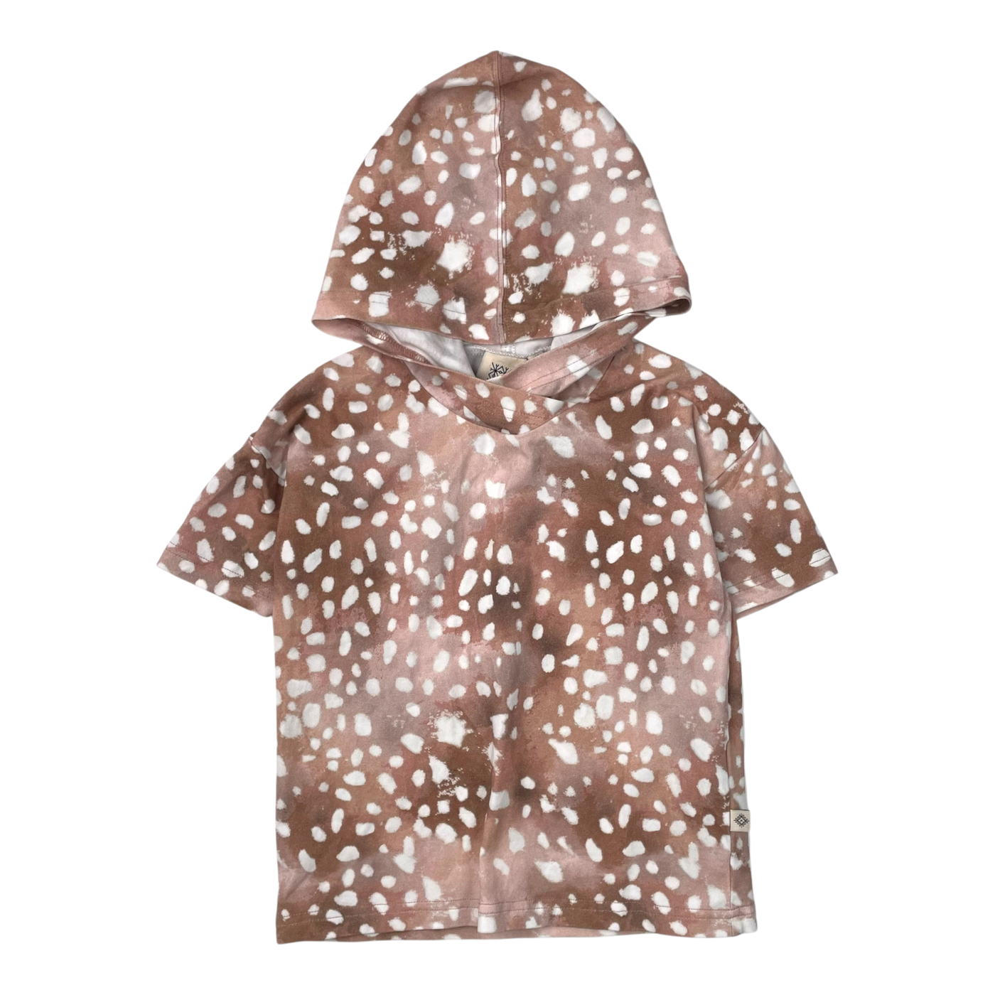 Kaiko hooded t-shirt, copper bambi | 98/104cm