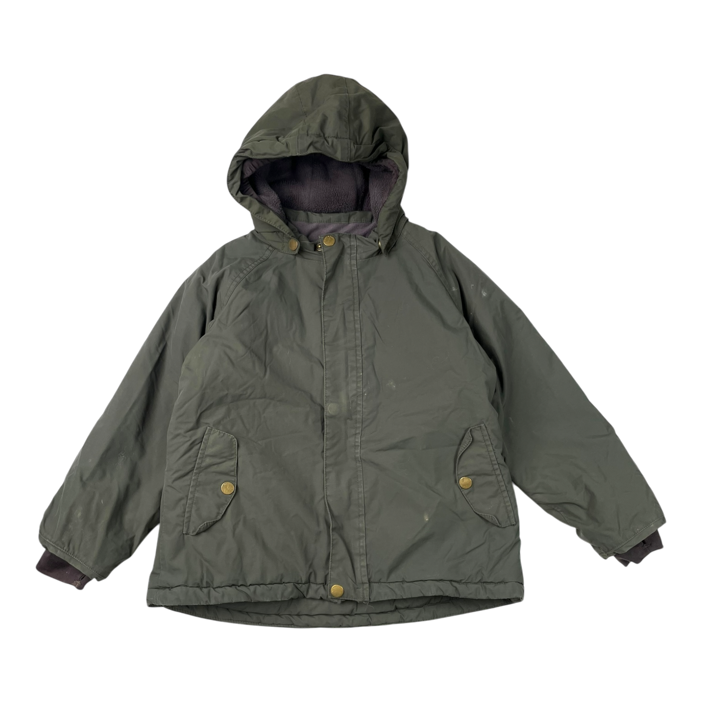 Miniature winter jacket, moss green | 116cm