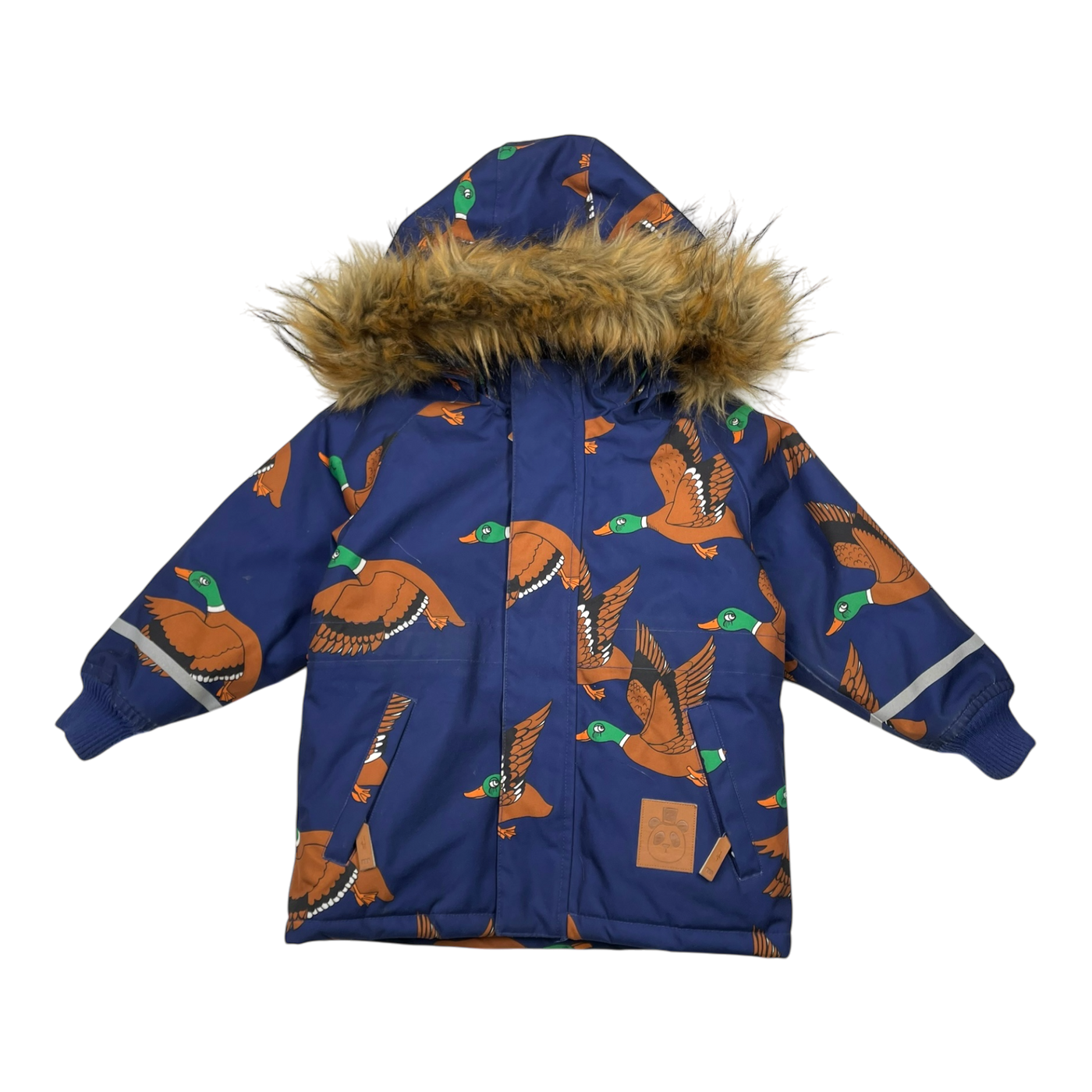 Mini Rodini K2 winter parka, birds | 92/98cm