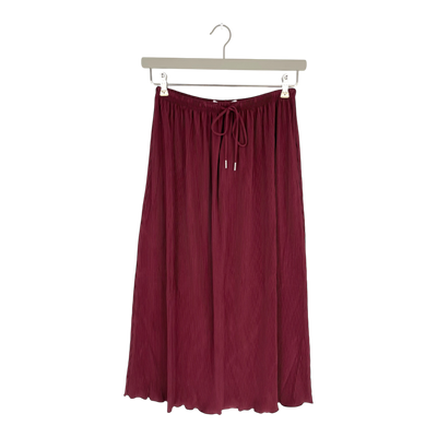 Soft Rebels asiatic plissé skirt, burgundy | woman M