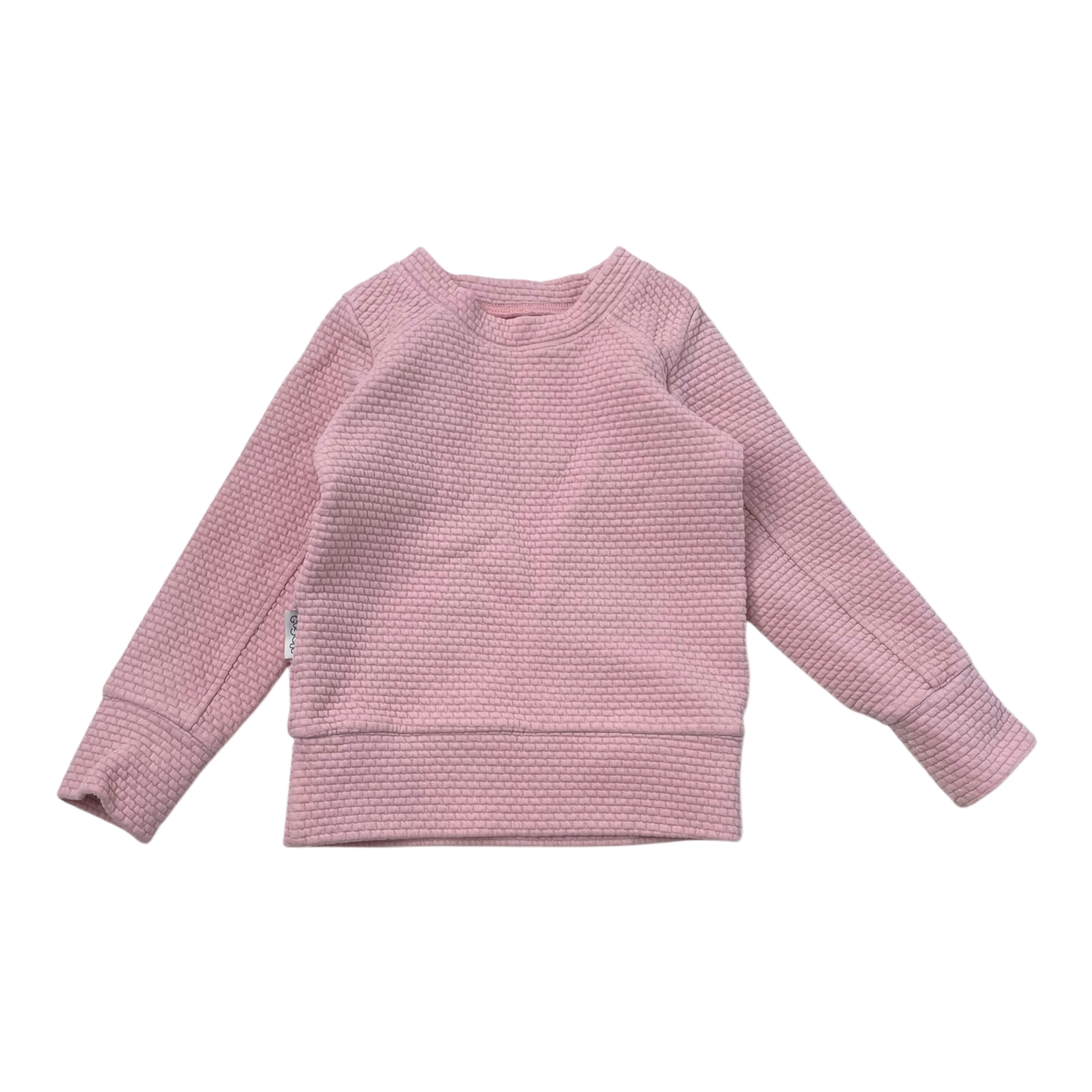 Gugguu structured sweatshirt, pink | 92cm