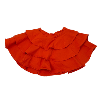 Gugguu frill sweat skirt, mahogany | 104cm