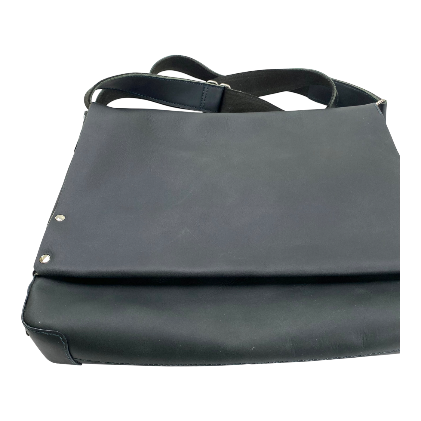 Harold's Bags leather messenger bag large, dark green