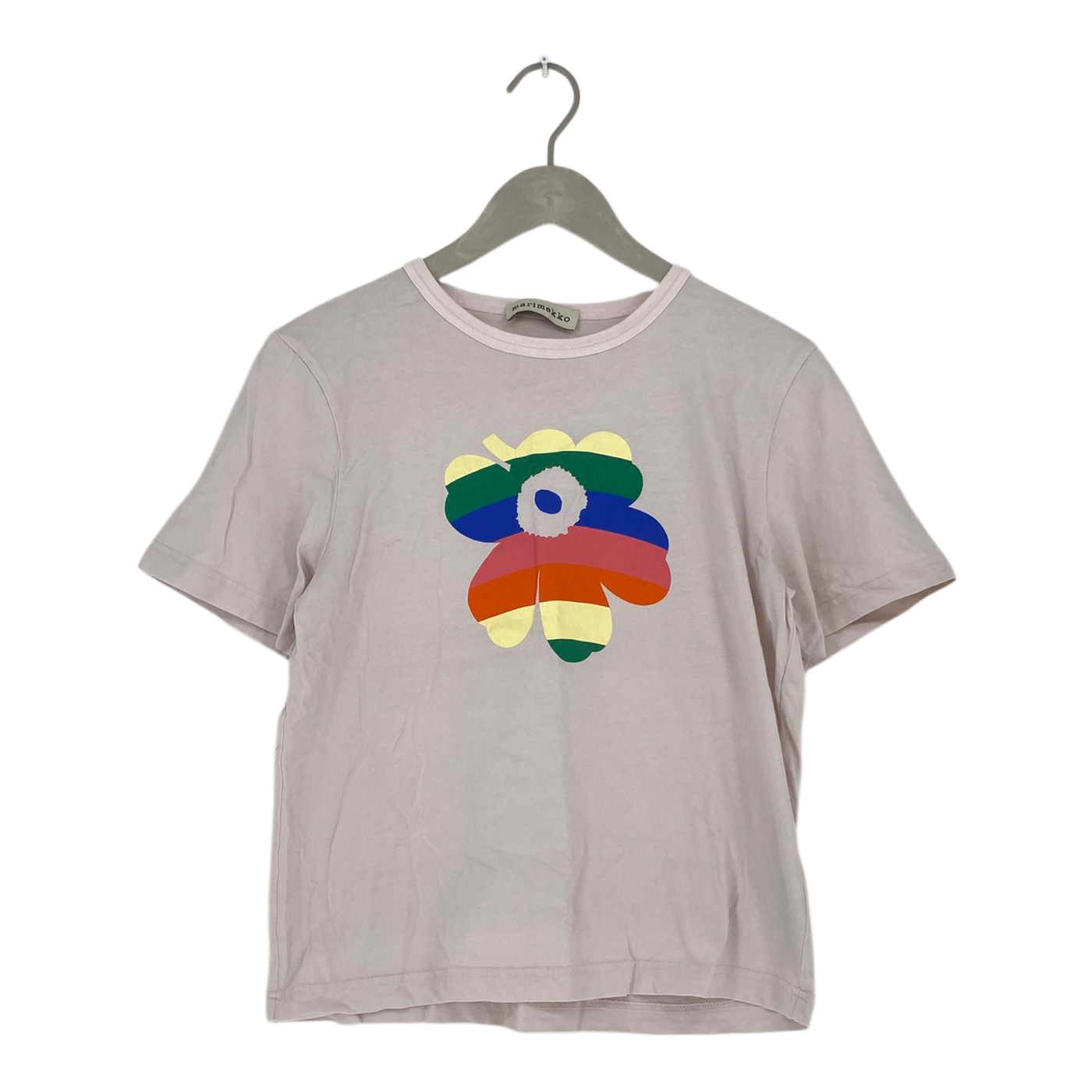 Marimekko erna sateenkaari unikko t-shirt, pink | woman XS