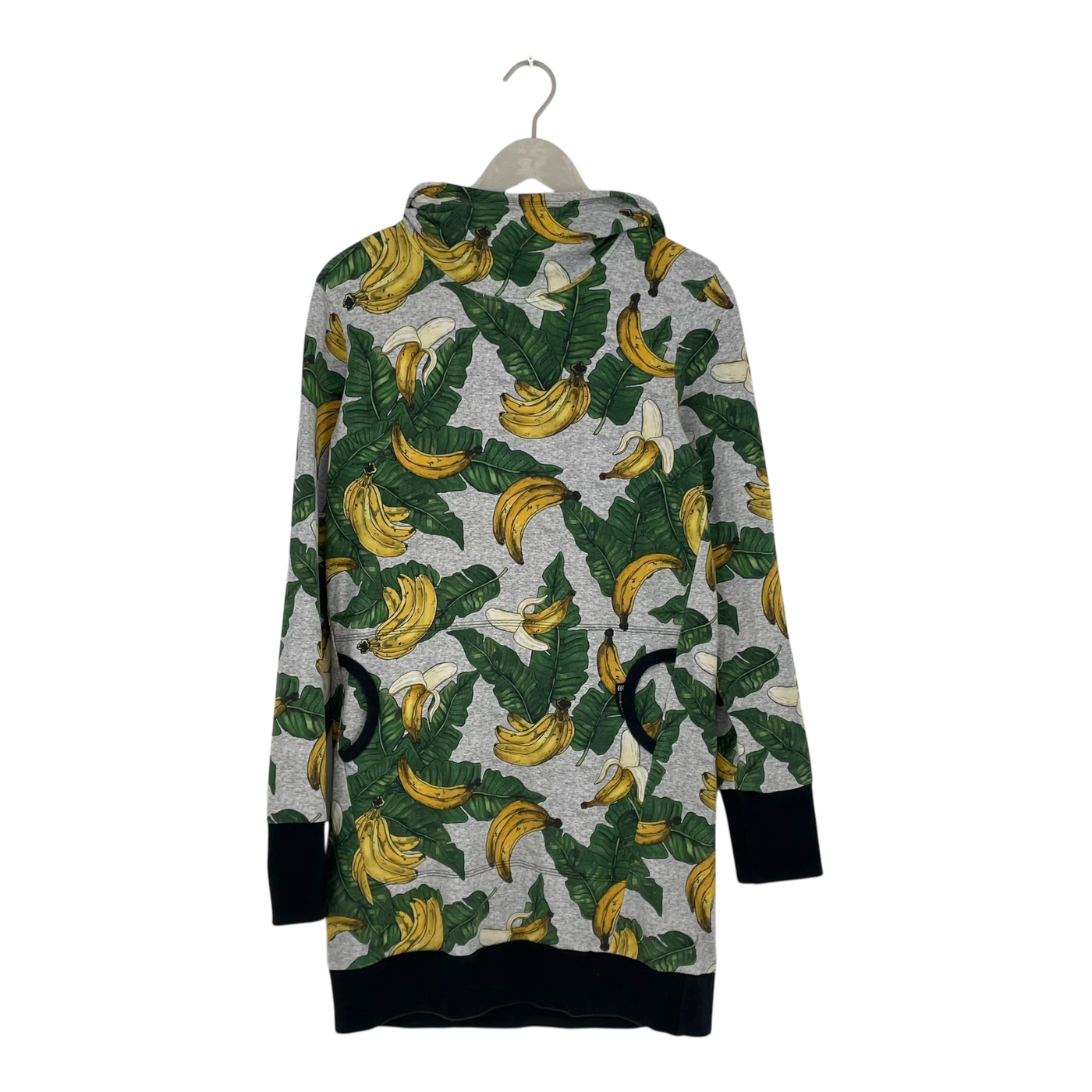 Ommellinen hoodie tunic, bananas | woman M