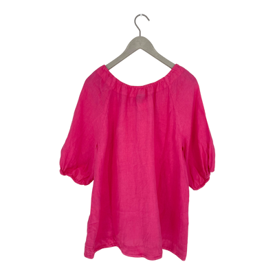 Papu pouch linen shirt, pink | woman M