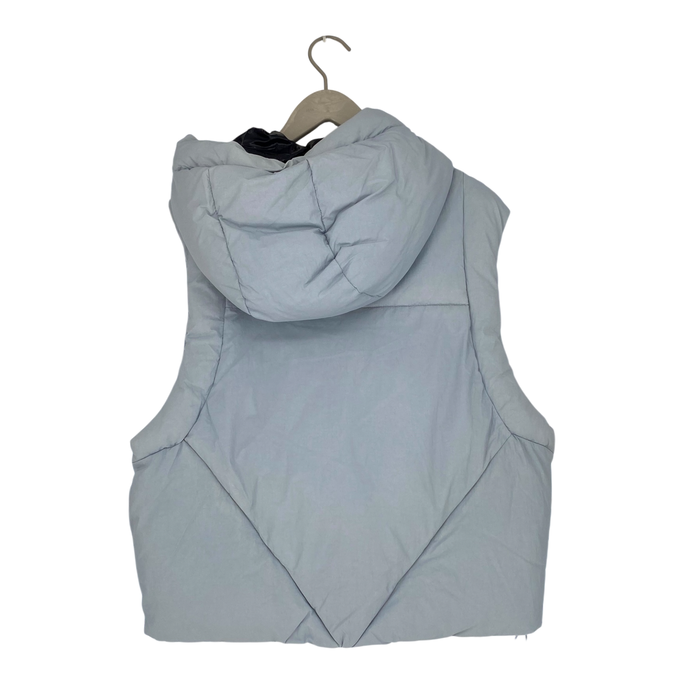 Embassy of Bricks and Logs andora puffer vest, baby blue | woman S