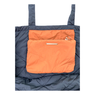 Embassy of Bricks and Logs quilted bag, dark blue | onesize