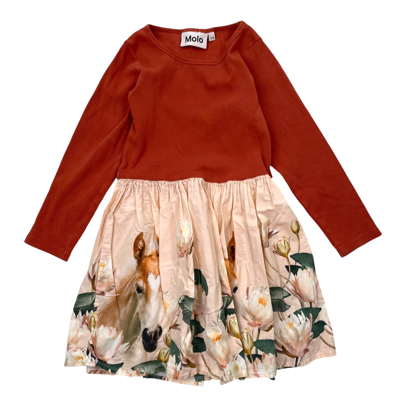 Molo Candi dress, horse | 104cm