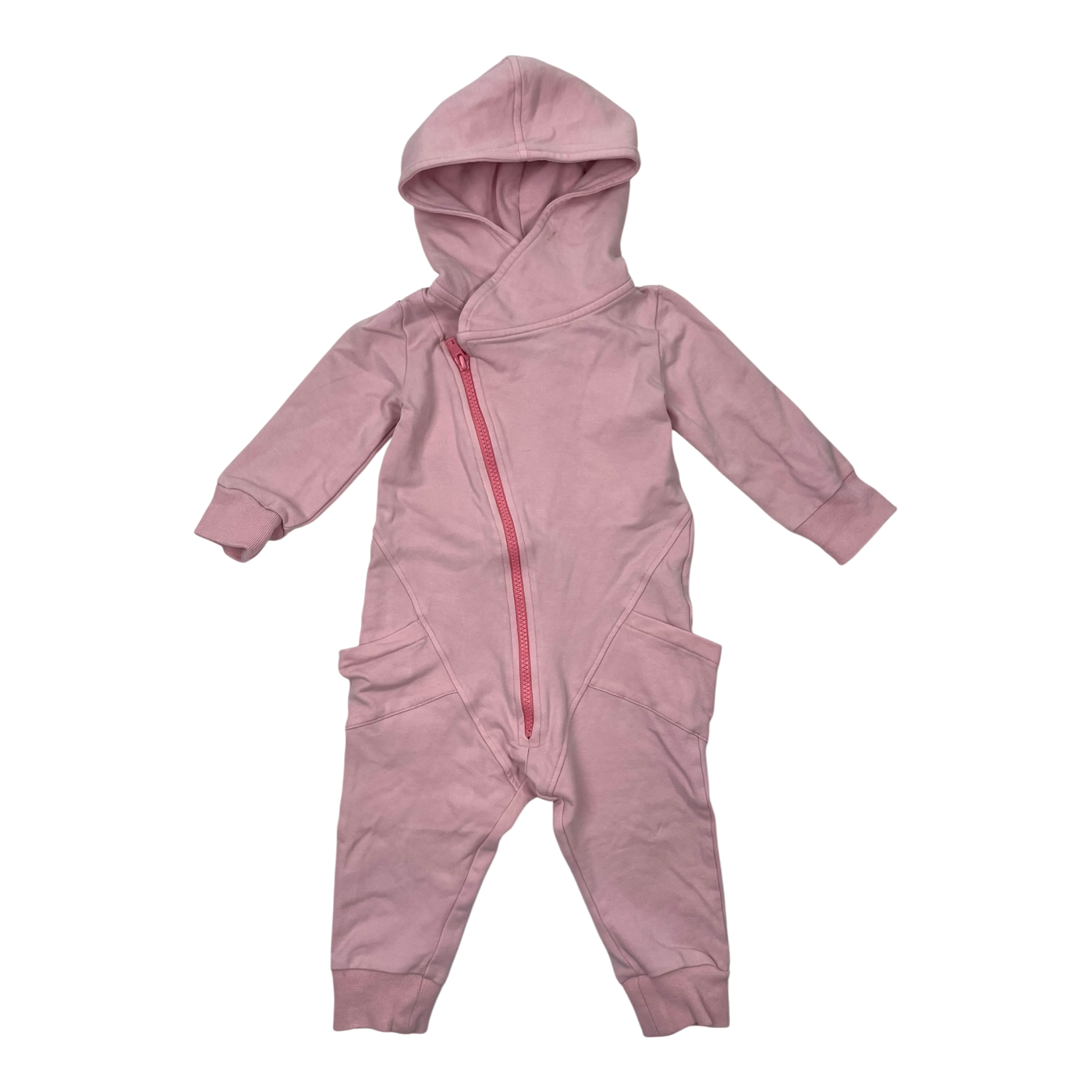Gugguu jersey jumpsuit, light pink | 80cm