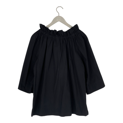 Marimekko salli solid shirt, black | woman XL