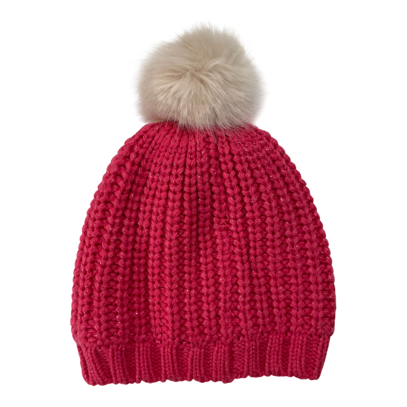 Polarn O. Pyret merino beanie, pink | 52/54