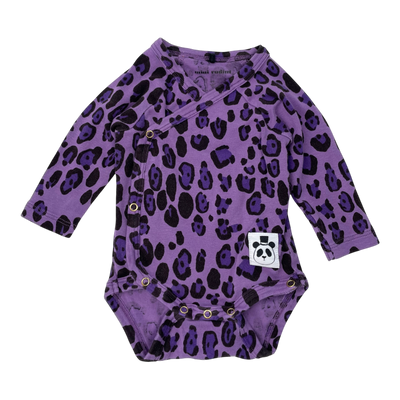 Mini Rodini body, purple leopard | 56cm