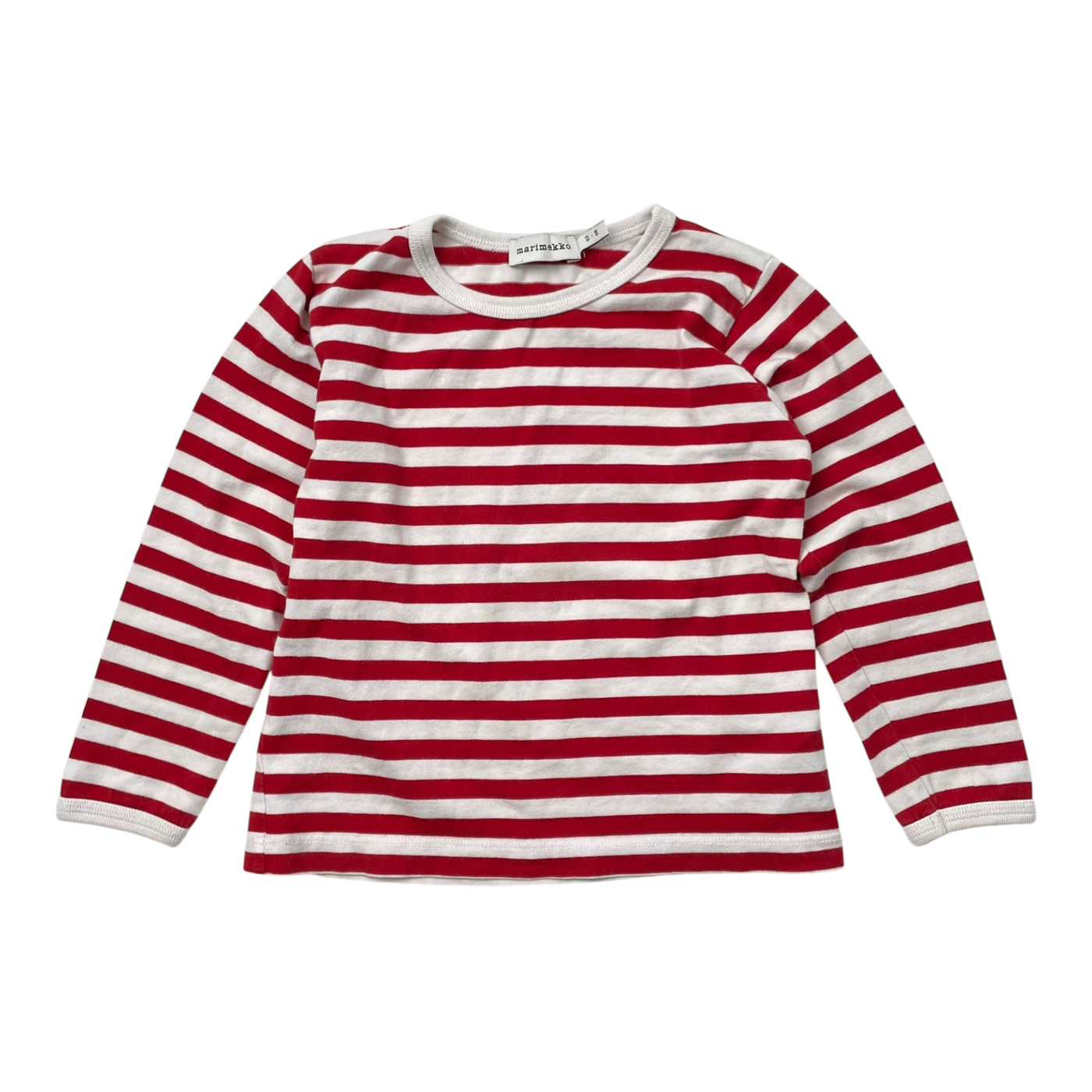 Marimekko stripe shirt, red/white | 92/98cm