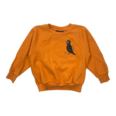 Mini Rodini sweatshirt, black bird | 92/98cm
