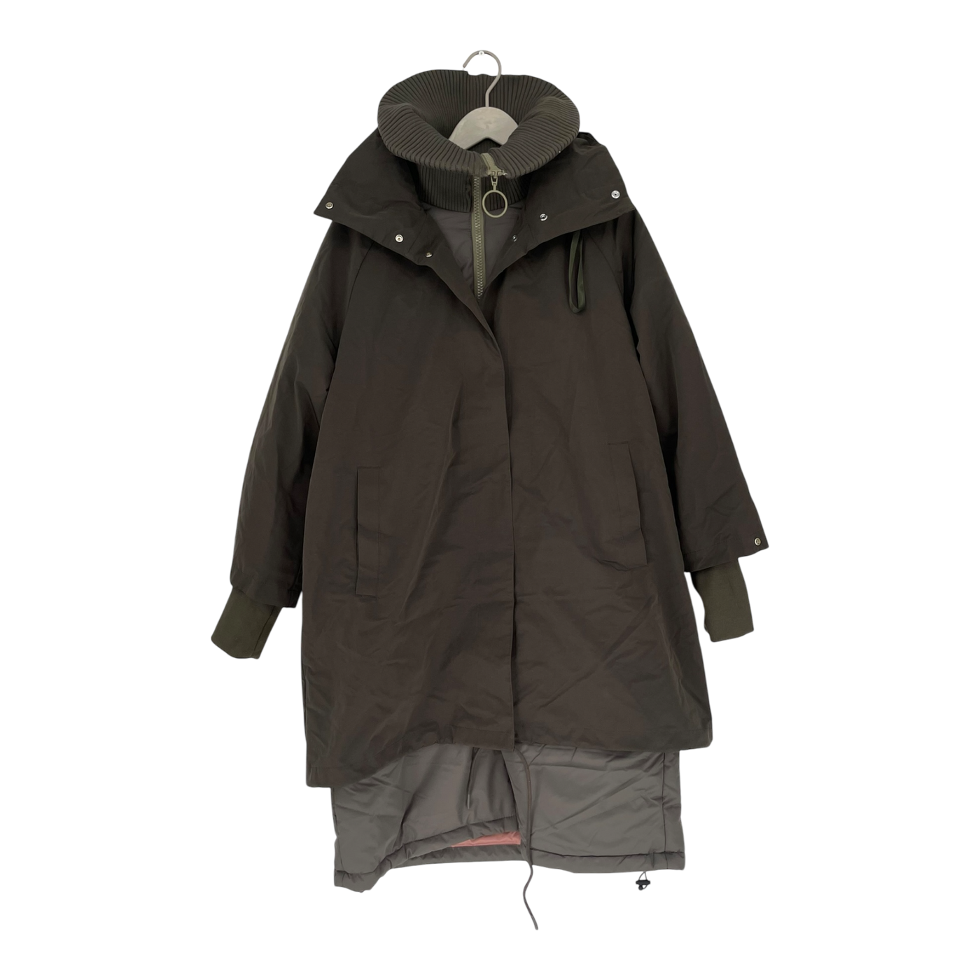 Embassy of Bricks and Logs Selma modular parka, black olive | woman S