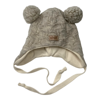 Kivat wool beanie, wheat | 0-6m