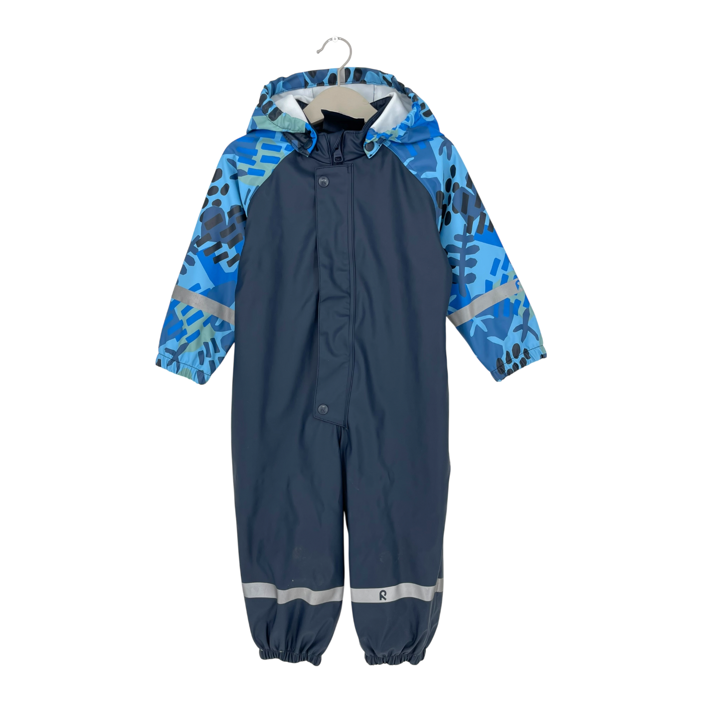 Reima roiske rain overall, blue | 80cm