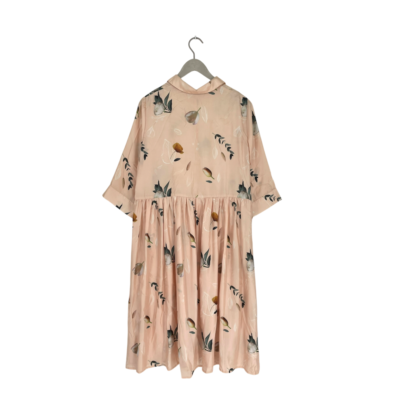 Uhana silk dress, summer wind champagne | woman XXL