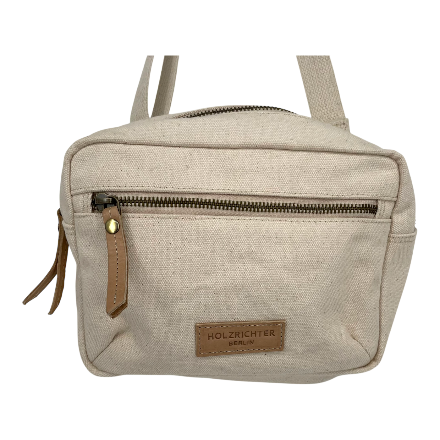 Holzrichter canvas crossbody bag, wheat