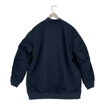 Embassy of Bricks and Logs nora bomber jacket, navy blue | unisex S
