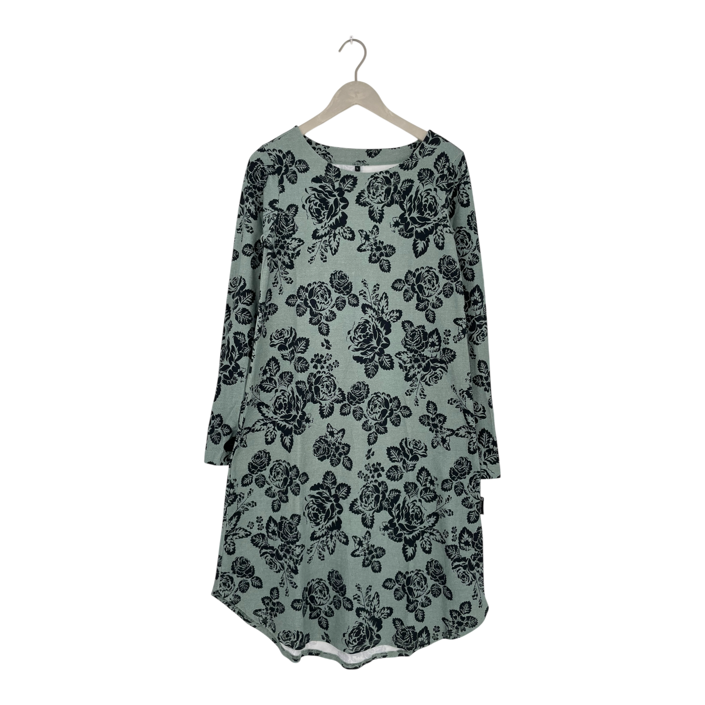 Ommellinen kamoon dress, babushka roses denim | woman L