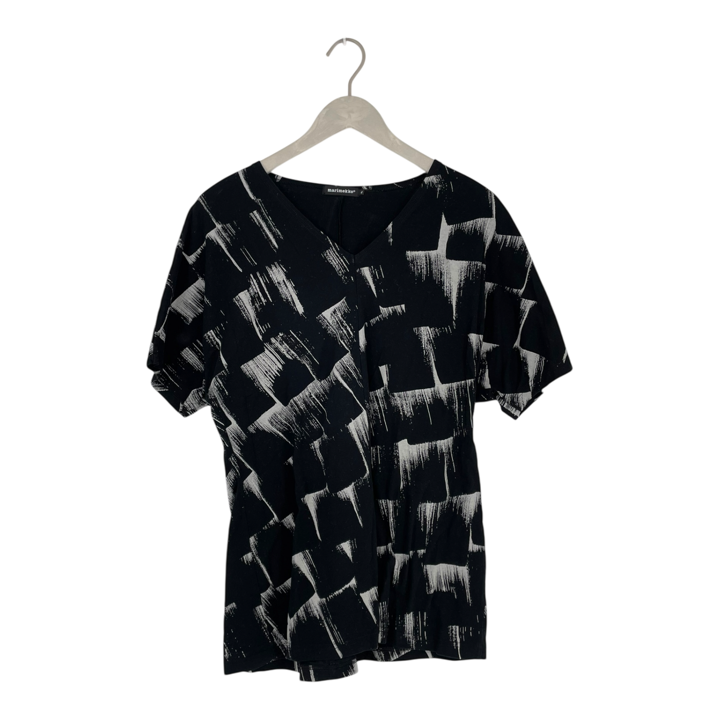 Marimekko tuura t-shirt, black/grey | woman XL