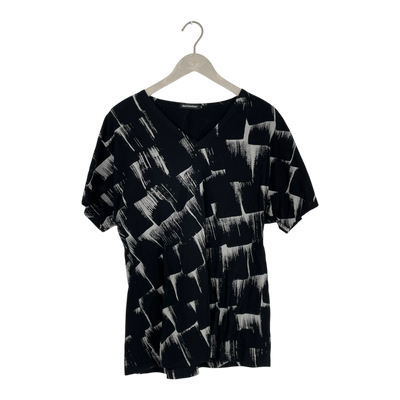 Marimekko tuura t-shirt, black/grey | woman XL