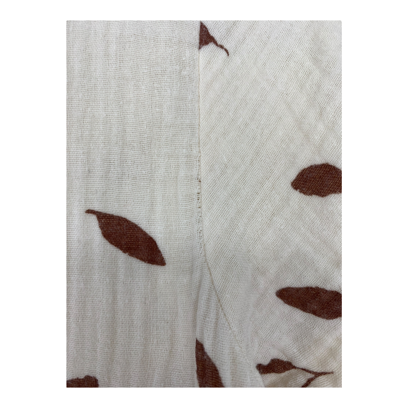 Kaiko muslin button dress, leaves | woman XS