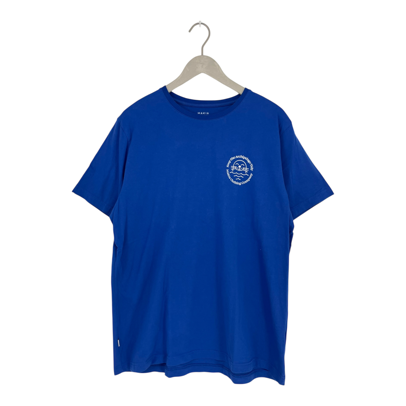 Makia logo t-shirt, royal blue | unisex XL