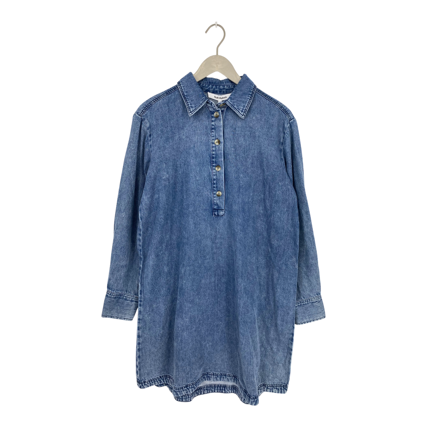 Soft Rebels keira erin dress, denim | woman S