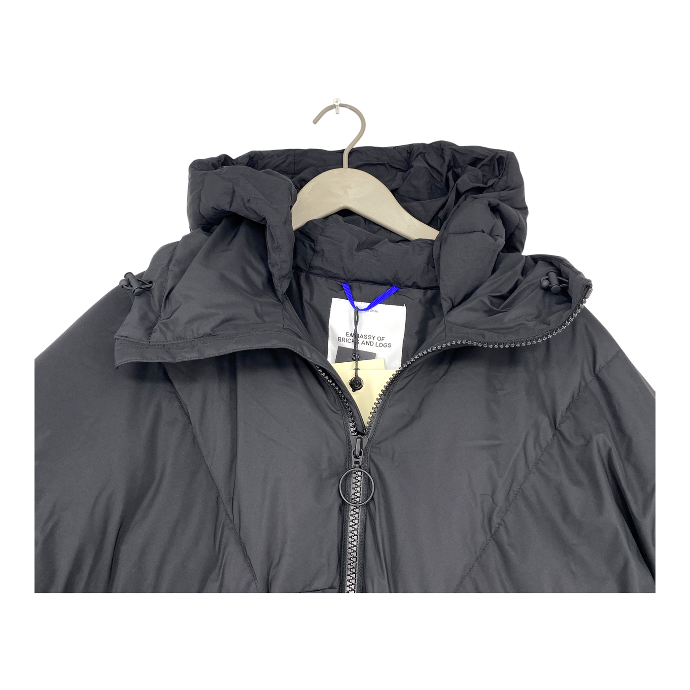 Embassy of Bricks and Logs belmont puffer jacket, black | unisex L