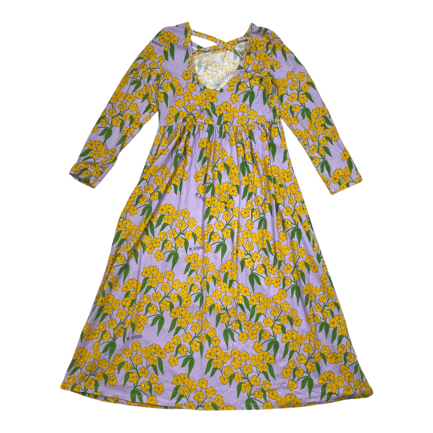 Mini Rodini dress, flowers | 140/146cm
