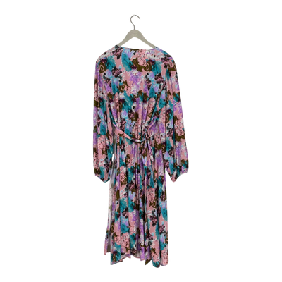 Kaiko wrap midi dress, candy aquarelle | woman 2XL