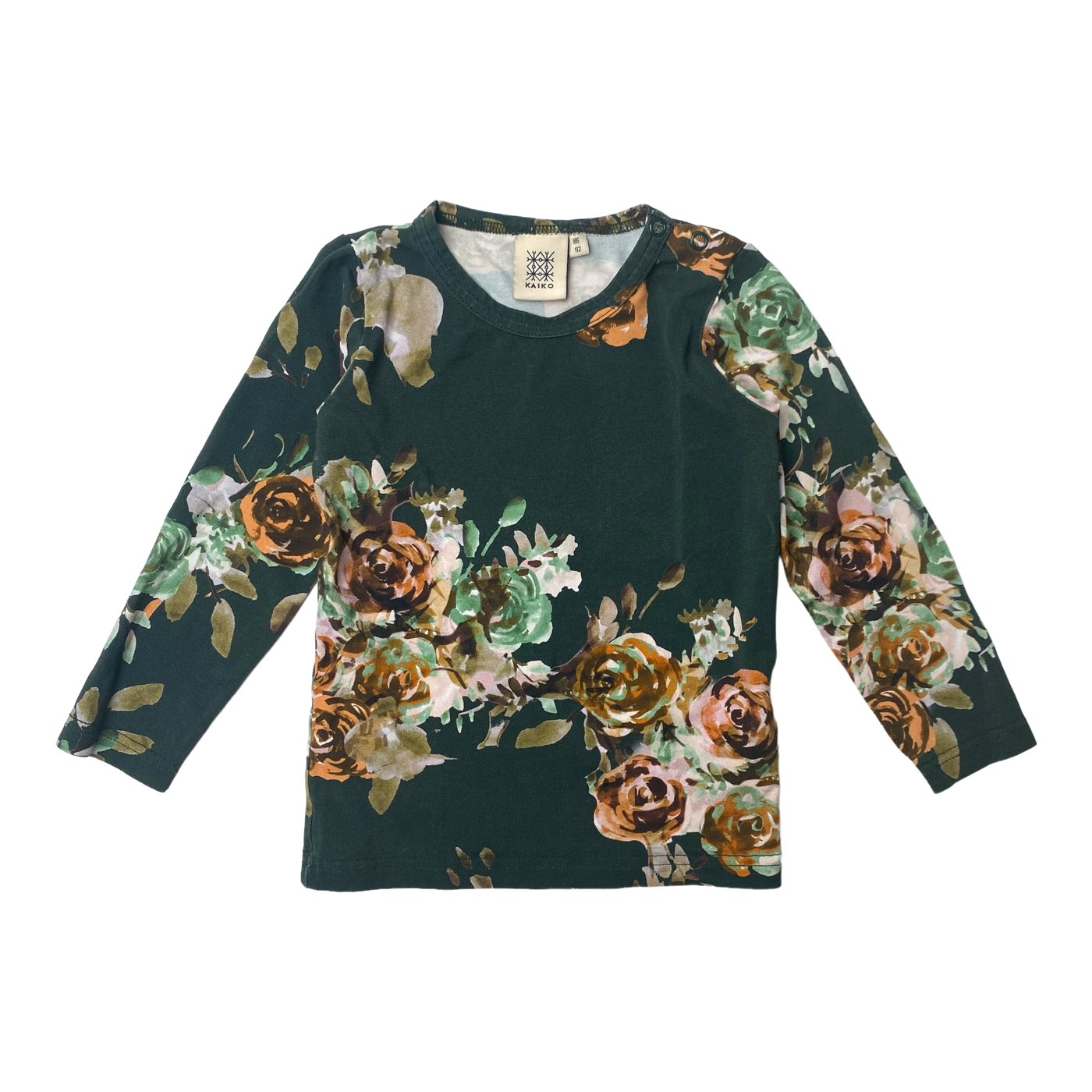 Kaiko shirt, flower | 86/92cm