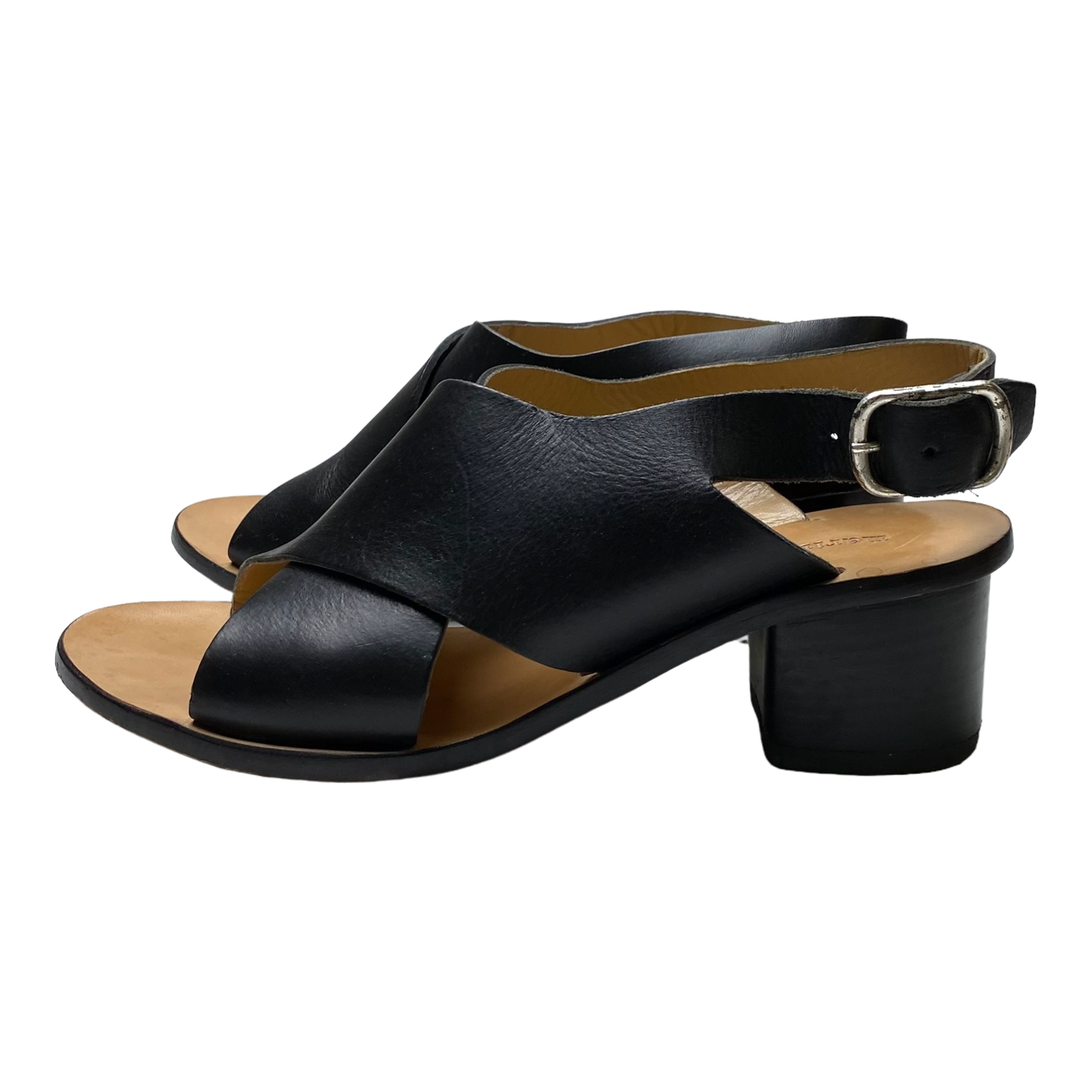 Marimekko leather sandals, black | 38