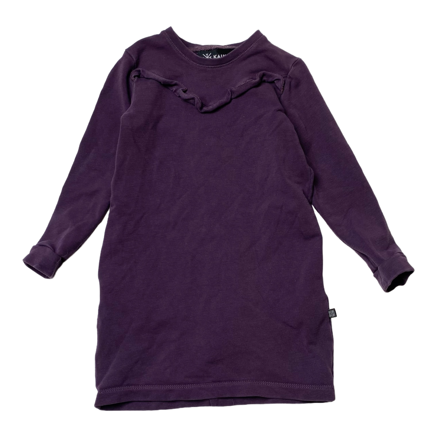 Kaiko frill sweat dress, purple | 98/104cm