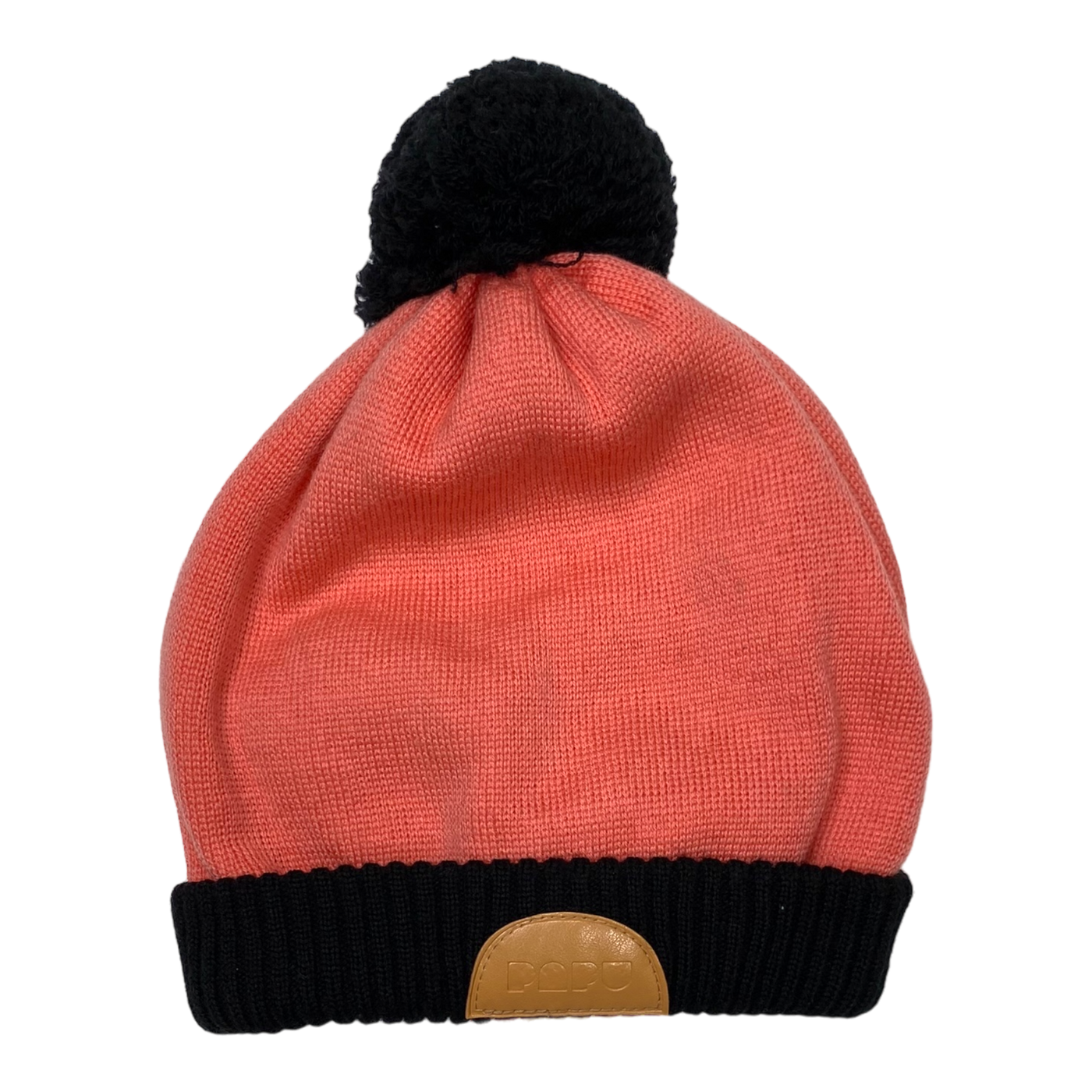 Papu pom beanie, coral pink | 50/54cm