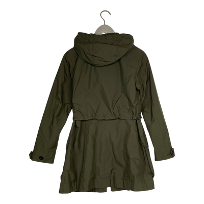 Peak Performance mid season parka jacket, hunter green | woman XS