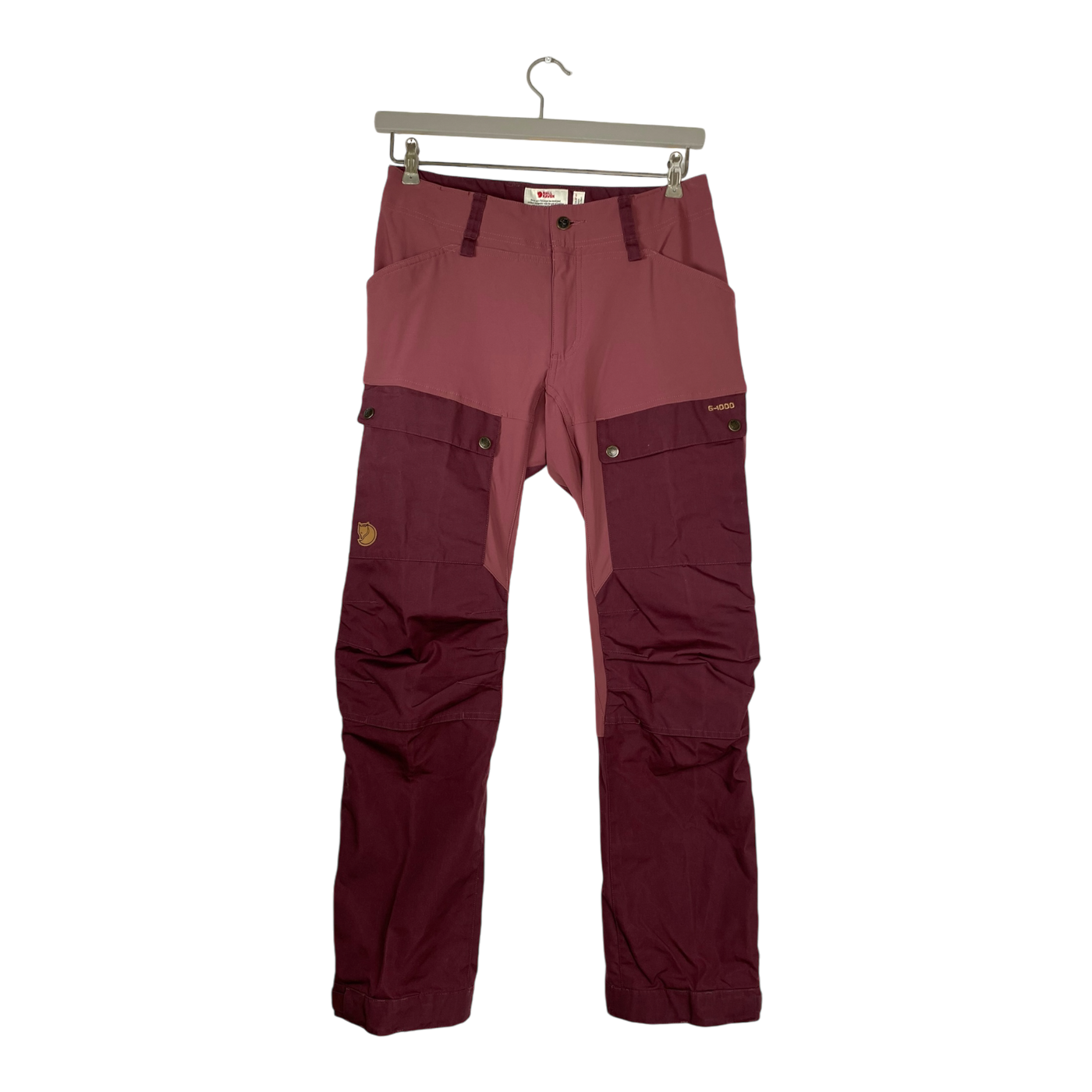 Fjällräven keb g1000 curved fit trousers, wine | woman 40