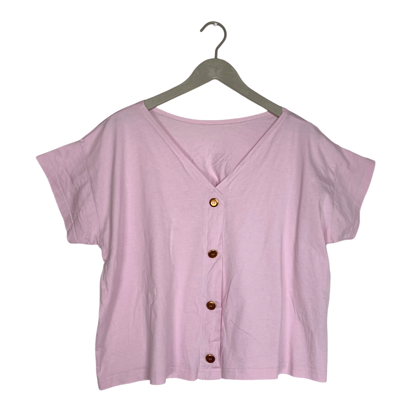 Aarre celene button top, pink | woman XL