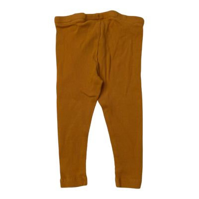 Kaiko rib leggings, amber | 74cm